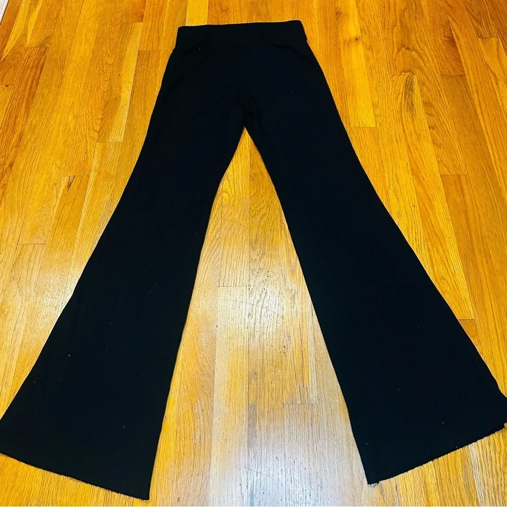 Gilly Hicks Black Ribbed Knit Pants